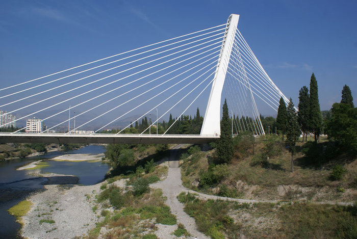 Мост Миллениум в Подгорице Область Подгорица, Черногория