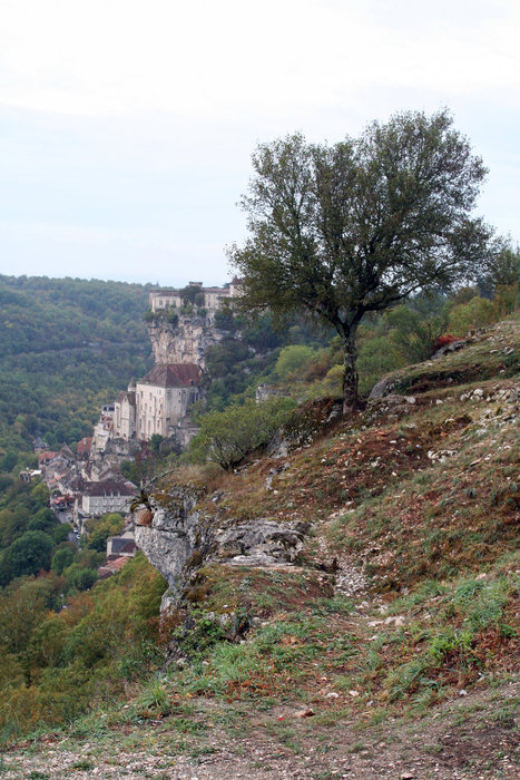 Замок и деревня Рокамадур. Аквитания, Франция