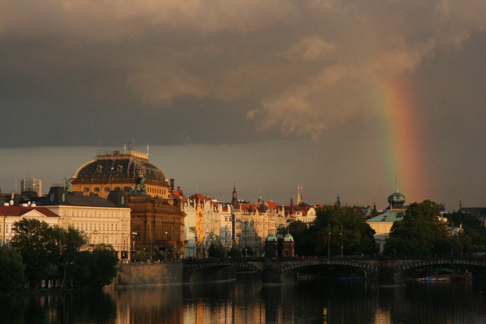 радуга над Прагой Прага, Чехия