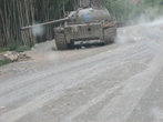 Этот танк стоит на дороге Бамиан-Кабул, вм 12 км от Бамиана.