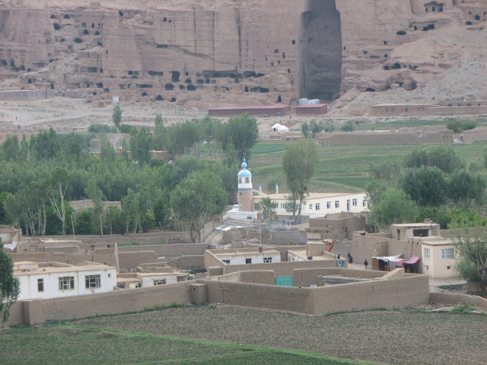 Панорама на статуи Будды. Бамиан, Афганистан