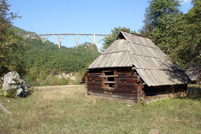 Старый дом и мост Джурджевича Тара Область Жабляк, Черногория