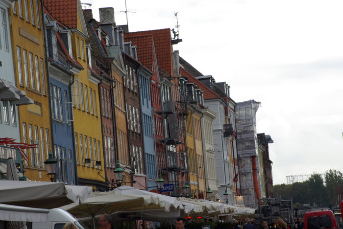 Nyhavns - знаменитая датская набережная Копенгаген, Дания
