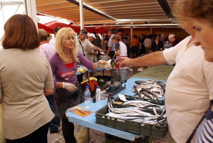 Торговка рыбой Сплит, Хорватия