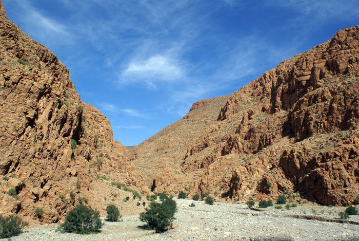 Ущелье в горах возле Бульмана Бульман, Марокко