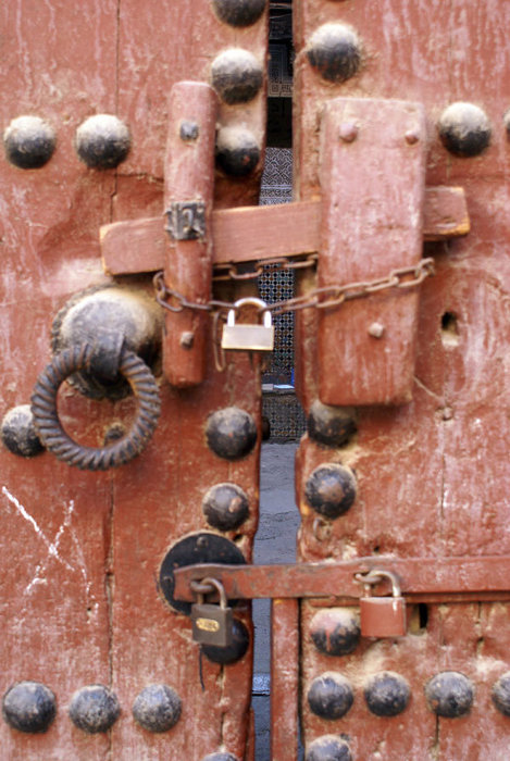 Дверь и замки Фес, Марокко