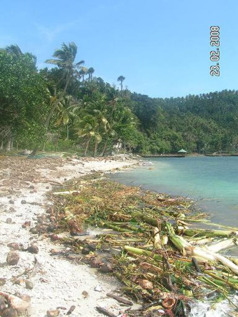 Пляж после шторма Филиппины