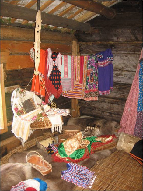 Обстановка традиционного жилища Ханты-Мансийск, Россия