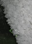Ледяные кристаллы на стенах мерзлотника