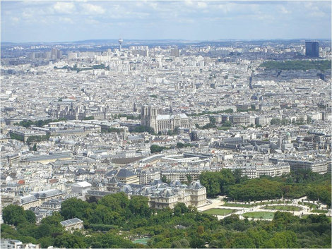 Вид на Собор Парижской Богоматери Париж, Франция