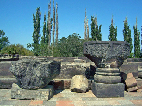 Руины храма Звартноц Вагаршапат, Армения