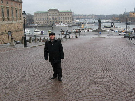 Стокгольм. Дворцовый спуск с видом на Национальный музей Стокгольм, Швеция