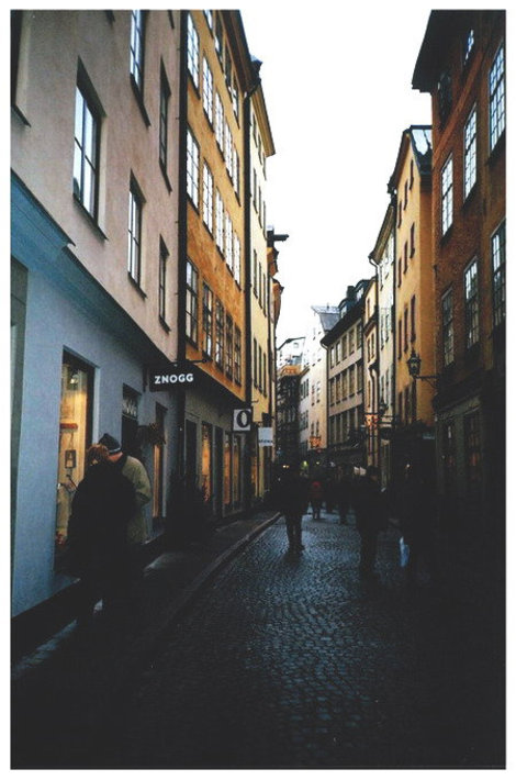 Стокгольм. Средневековая улочка старого города (Гамла Стан) Стокгольм, Швеция
