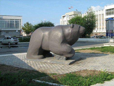 Легенда о пермском медведе. Пермь, Россия