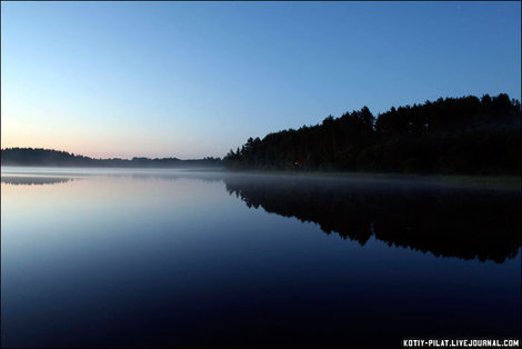 Рассвет на Селигере Осташков и Озеро Селигер, Россия