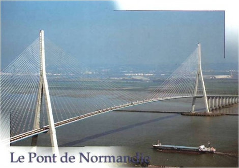 Мост Нормандия (с открытки)