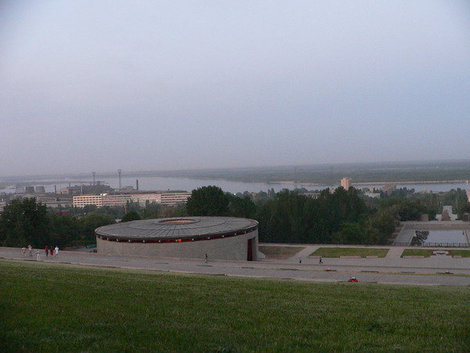 Вид на город с Мамаева Кургана. Волгоград, Россия