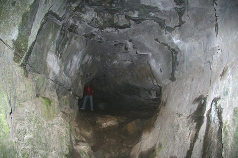 В Талдинских пещерах Республика Алтай, Россия