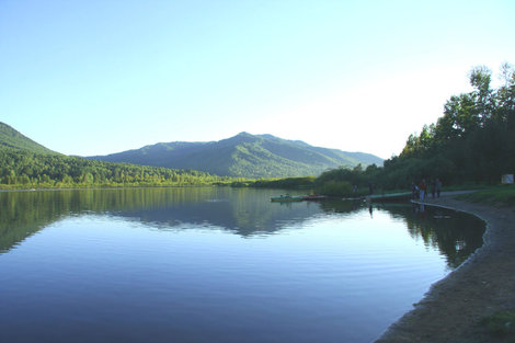 Озеро Манжерок Республика Алтай, Россия