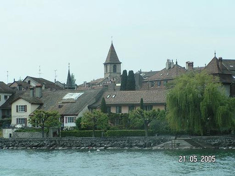 Небольшой городишко Кантон Во, Швейцария