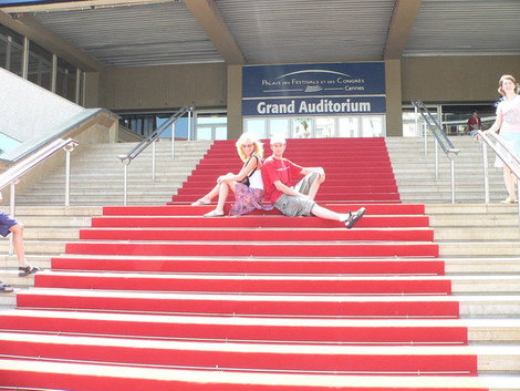 Лестница дворца Каннского международного кинофестиваля. Канны, Франция
