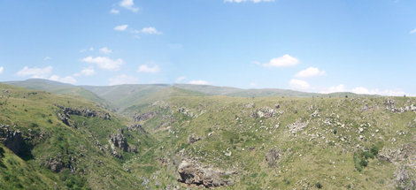 Вид от крепости Амберд Амберд, Армения