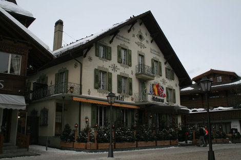 Центральные улочки Гштаад, Швейцария