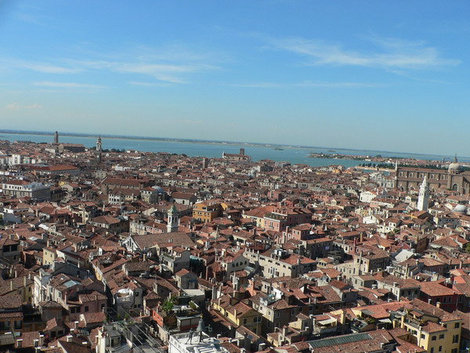 Панорама города с колокольни Сан-Джорджо. Венеция, Италия