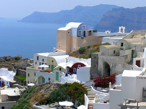 Самый фотогеничный из греческих островов Остров Санторини, Греция