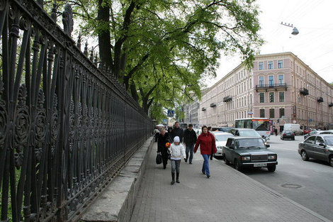 Ограда Юсуповского сада. Санкт-Петербург, Россия