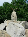 Орел — символ КМВ, памятник этой гордой птичке есть в каждом парке.