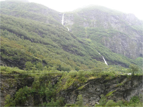 Горные вершины и водопады Норвегия