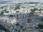 Париж со смотровой площадки башни