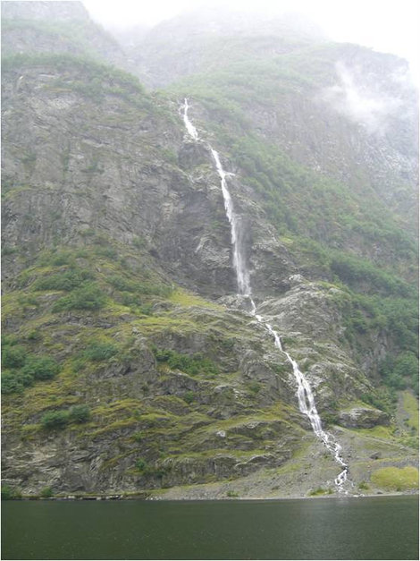Водопады — шнурочки Неройфьорд, Норвегия