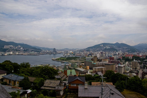 Оттуда же вид на гавань Нагасаки Нагасаки, Япония
