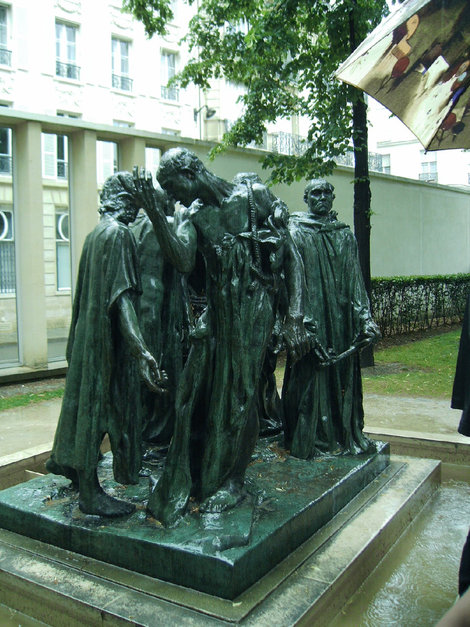 Граждане Кале в саду музея Родена Париж, Франция