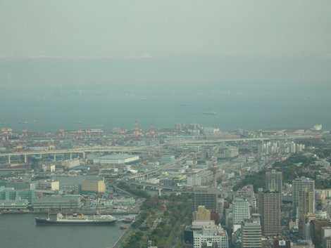 Вид со смотровой площадки Иокогама, Япония