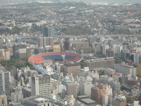 Вид со смотровой площадки Иокогама, Япония