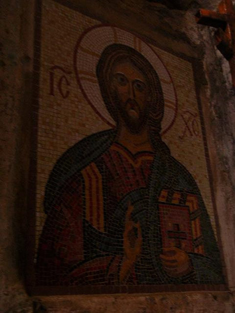 Мозаика Иисуса Христа, XIX век Новый Афон, Абхазия