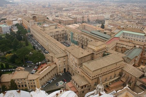 Ватиканские музеи сверху Рим, Италия