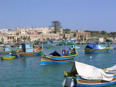 Гавань в Марсашлоке Остров Мальта, Мальта
