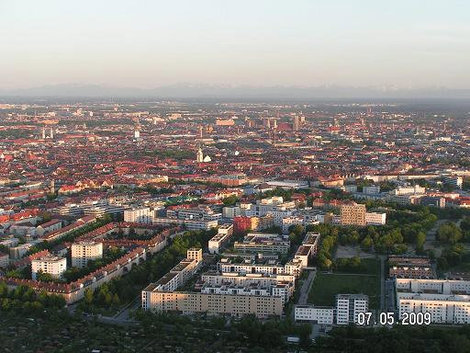 Панорама центра Мюнхен, Германия