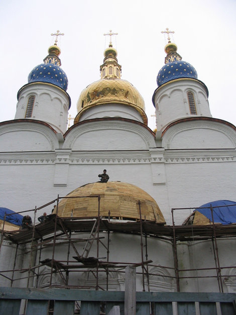 В кремле идет реставрация Тобольск, Россия