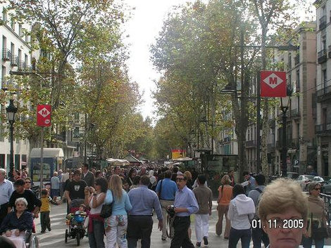 Бульвар Рамбла Барселона, Испания