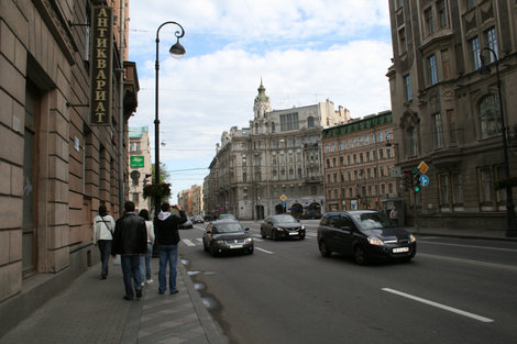 Дома, примыкающие к Австрийской площади. Санкт-Петербург, Россия