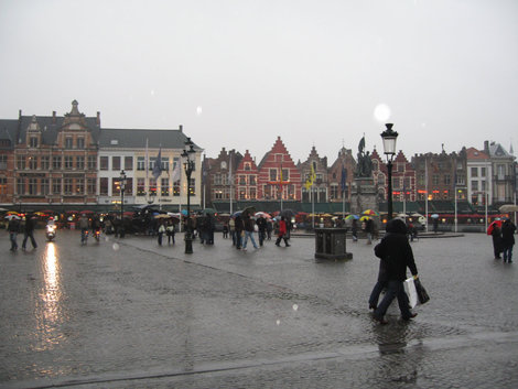 Дождь в Брюгге Брюгге, Бельгия