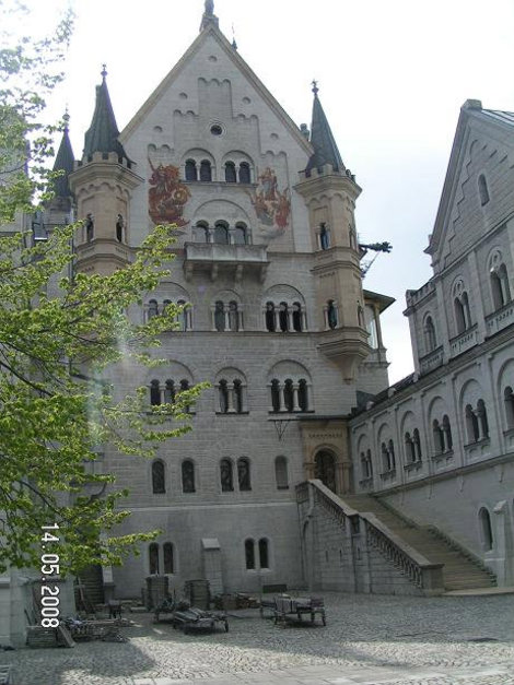 Внутренний дворик замка Фюссен, Германия