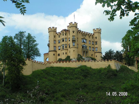 Замок Хоэншвангау, где Людвиг вырос Фюссен, Германия
