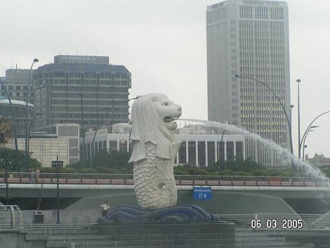 Мерлион, символ Сингапура Сингапур (город-государство)