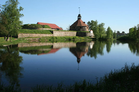 Вид на крепость Корела. Приозерск, Россия